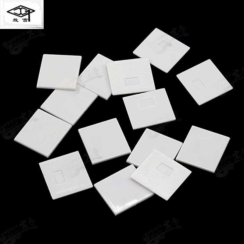 Strumento di manutenzione per pianoforte 079, piccolo quadrato bianco chiave in pelle, chiave bianca, front key plug, accessori per pianoforte