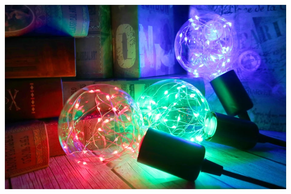 E27 G95 dekoratív LED gömbizzó