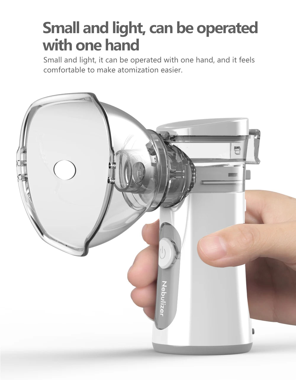 Handheld Portable autoclean Inhale Nebulizer Mesh Atomizer silent inhaler nebuliser inhalator for kids nebulizador portatil 