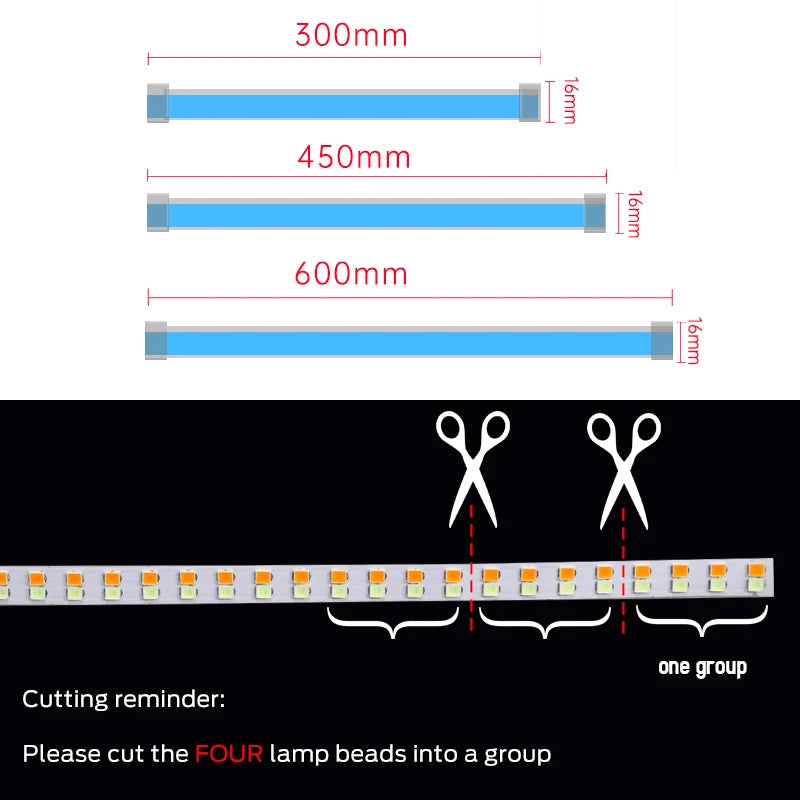 LED světelné pásky 12 V, flexibilní, dvojice