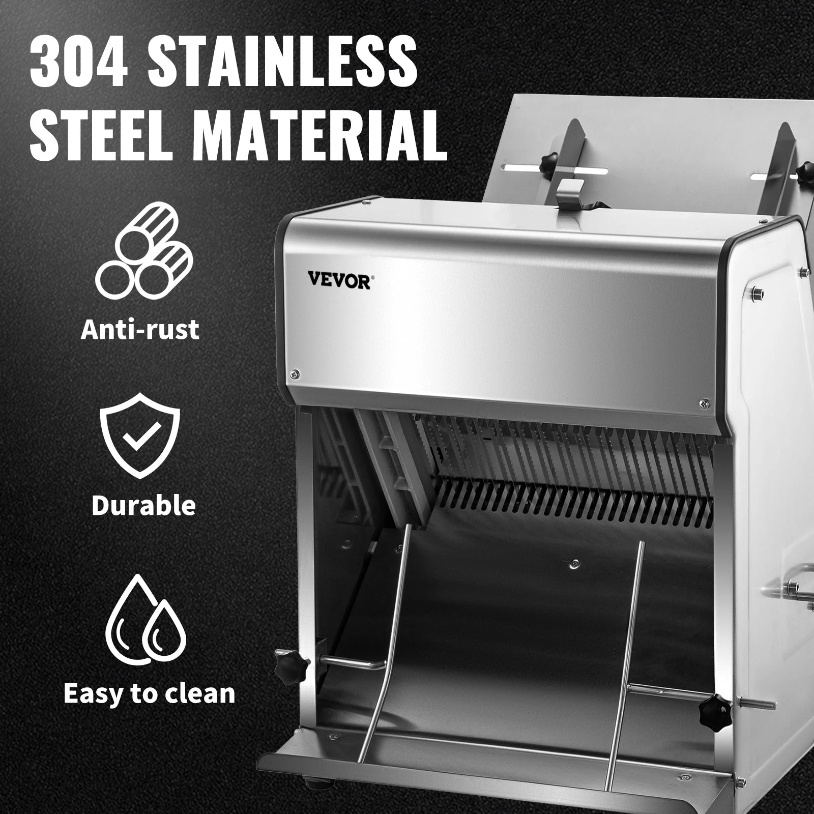Commercial Electric Bread Slicer 31 Slice 12mm Stainless Steel