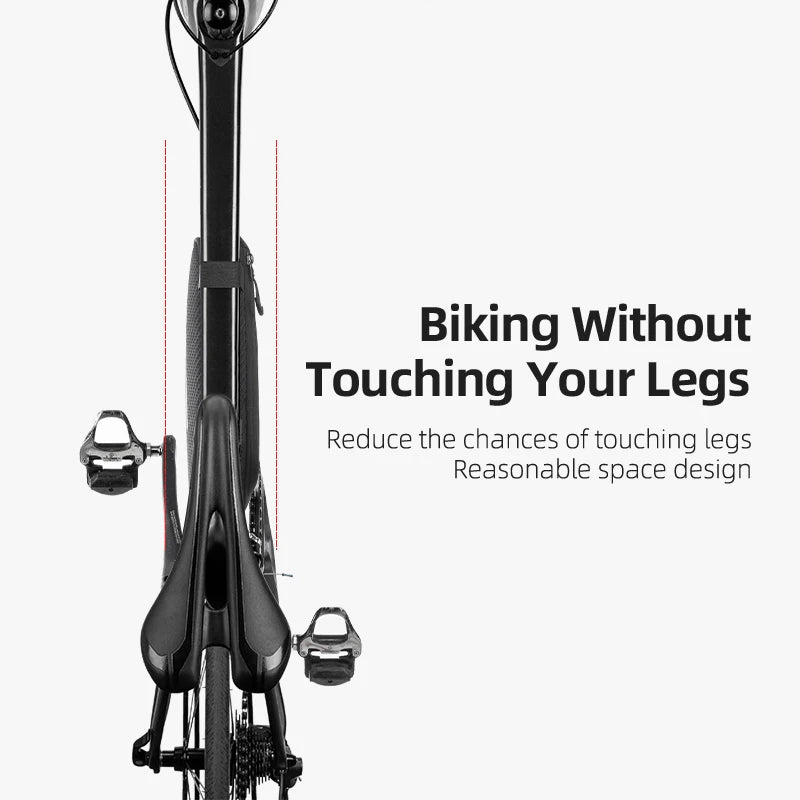 ROCKBROS 1.2L Bike Frame Triangle Bag Rainproof Reflective
