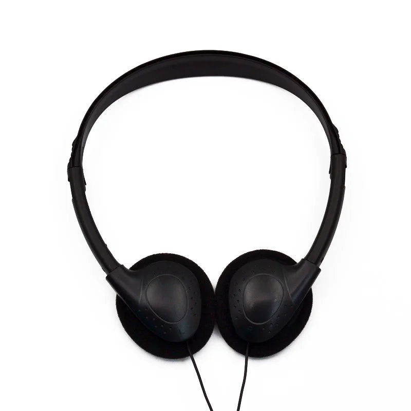 Wired Head-Mounted Headphones with 3.5 mm Plug, No Microphone