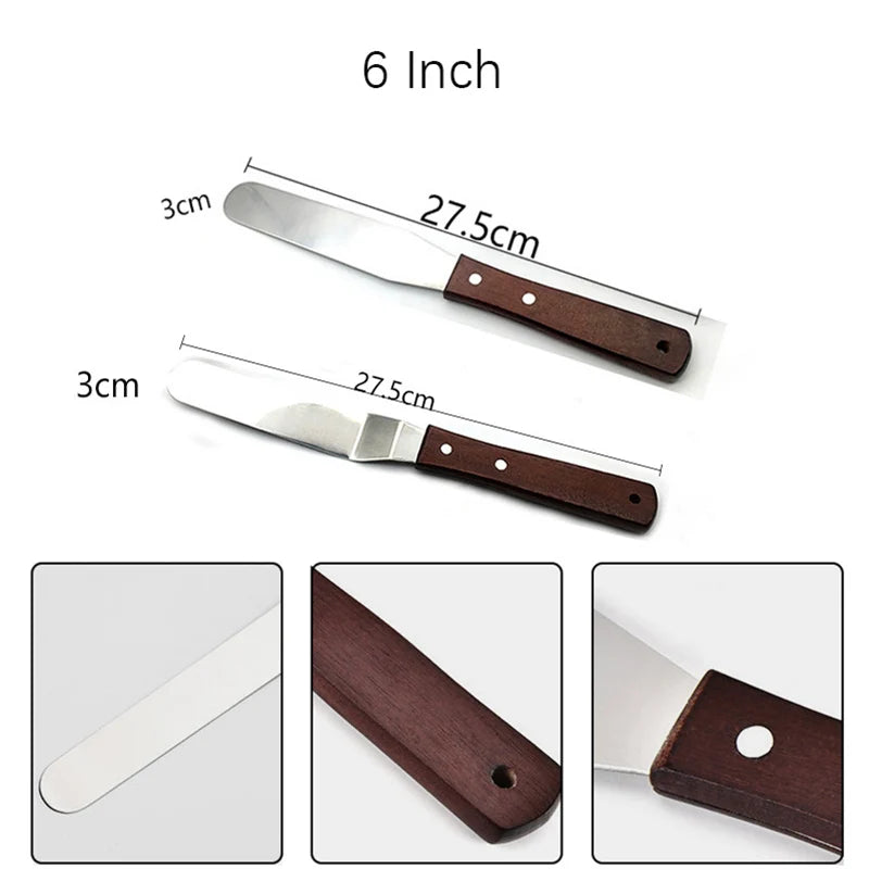 Cake Decorating Turntable Kit and Spatula Options