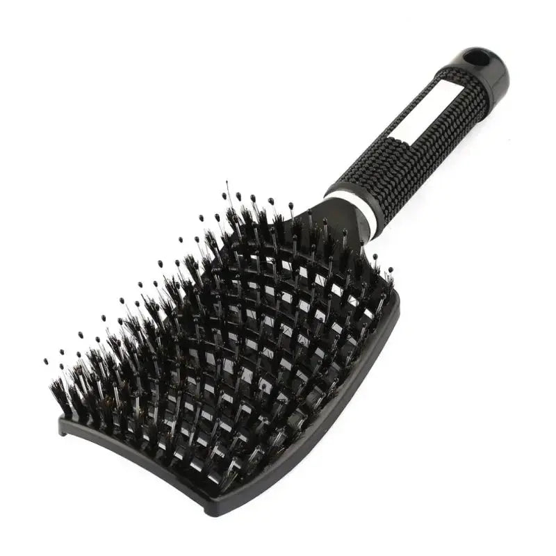 Hair Brush Exfoliating Hair Brush Bristle Women's Wet Curly Hair Comb Salon Hair Styling Tool，Special for Real Hair Wigs 
