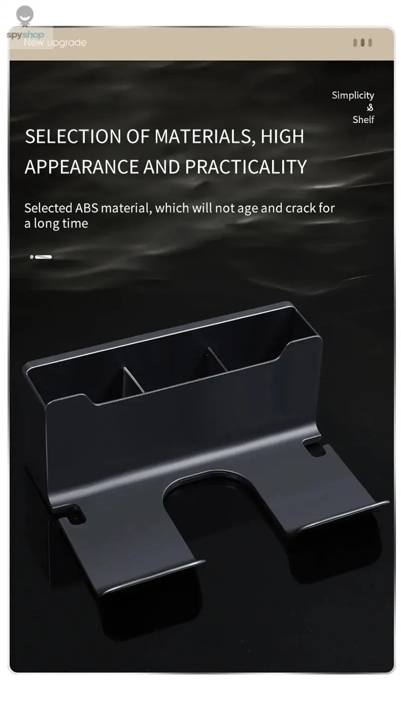 Hair Dryer Holder Wall Mounted Hair Straightener Dryer Hair Stand Bathroom Organizer Shelves Washroom Organization Shelves 