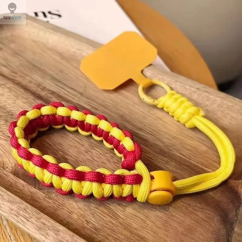 Handwoven adjustable mobile phone universal lanyard wrist strap Outdoor sports convenient safety anti-drop rope Spy-shop.com