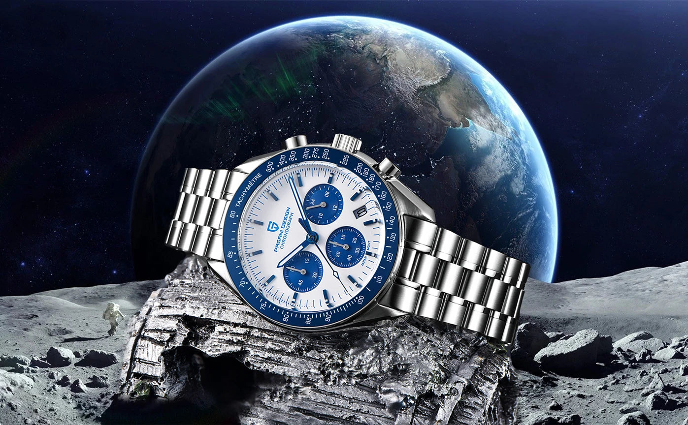 Pagani Design PD-1701 Moon Chronograph Quartz Watch 100M