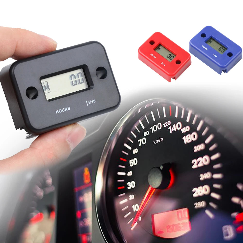 Digitale urenteller met lcd-scherm voor motorfietsen, ATV's en meer