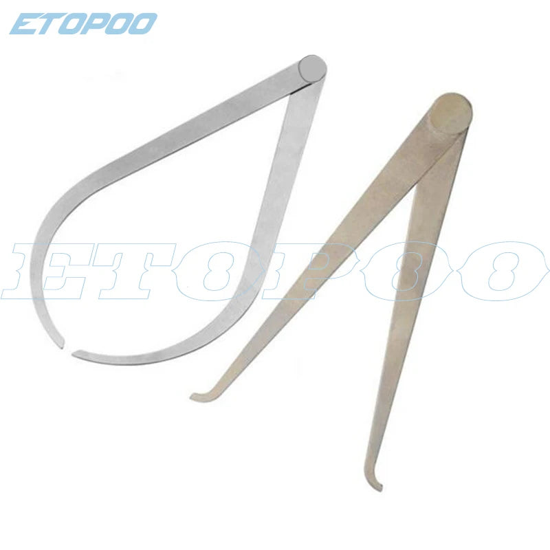 Inside and Outside Steel Pottery Calipers, Two-Piece Set