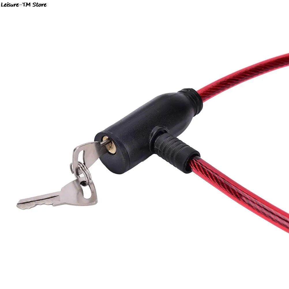 Keyed Bicycle Cable Lock with Two Keys