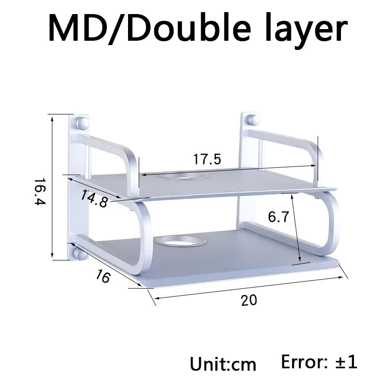 Metal Wall Shelves for Routers and TV Boxes
