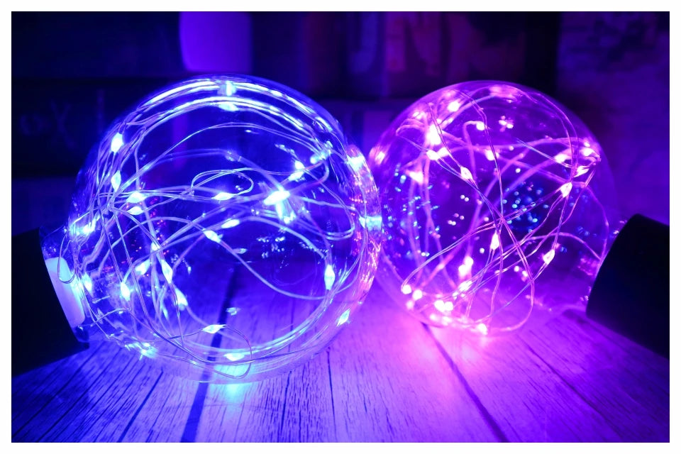 E27 G95 dekoratív LED gömbizzó