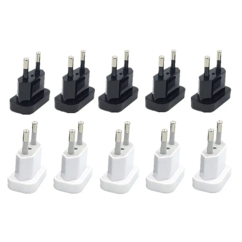 1pcs Power Plug Adapter US To EU Euro Europe Plug Power Plug Converter Travel Adapter US to EU Adapter Electrical Socket 