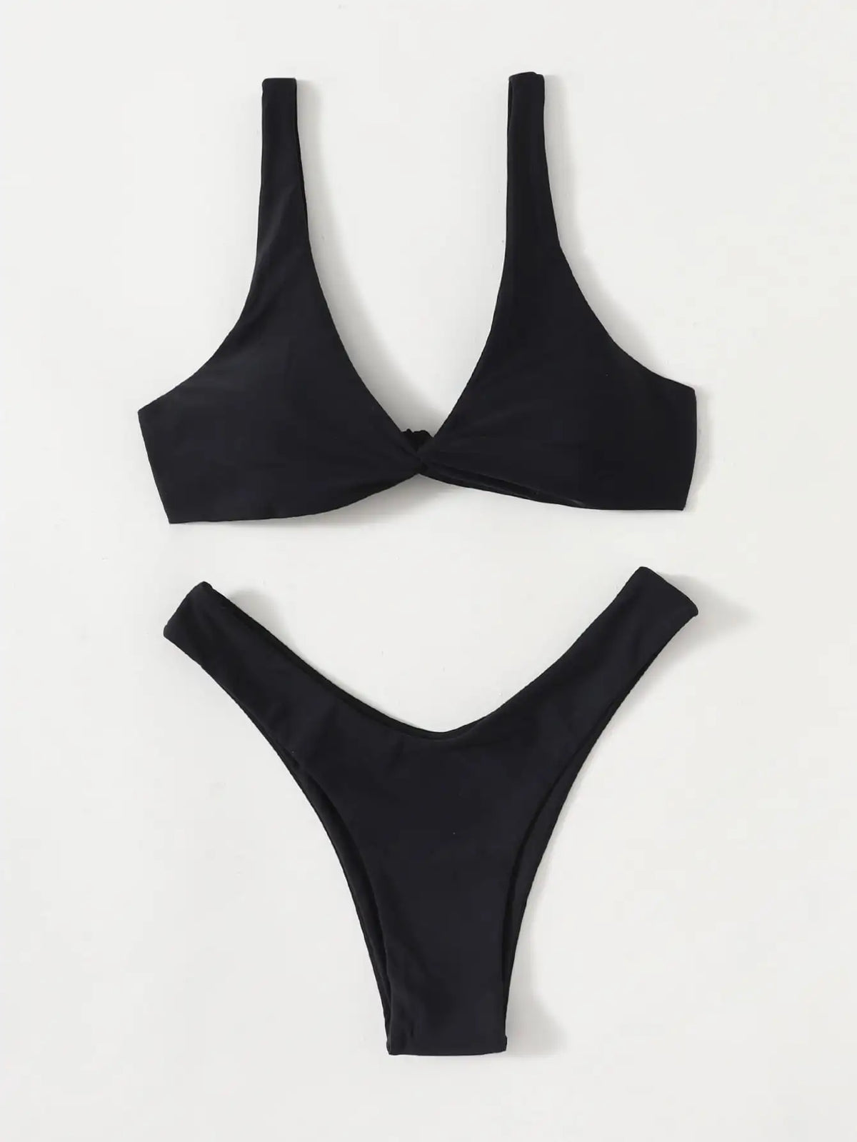 Ensemble de bikini rembourré à nouer pour femme