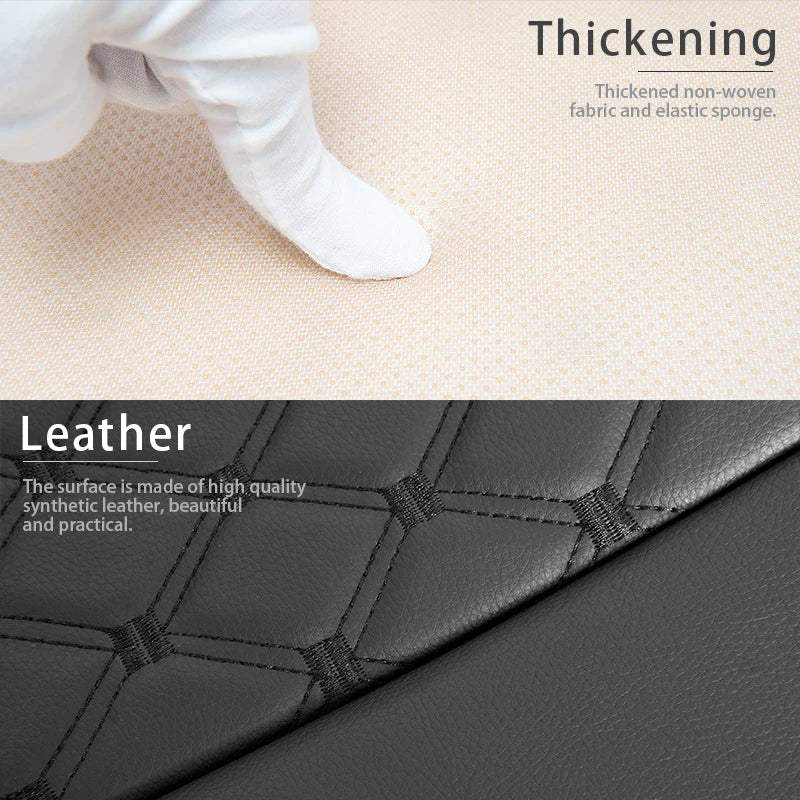 SEAMETAL 1Pc Car Seat Cover Universal Full-Wrapped Auto Seat Protector Convex Design Breathable Wear-Resistant Vehicle Chair Pad