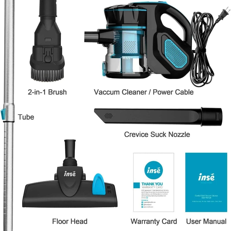 INSE I5 Corded Vacuum Cleaner with Powerful Suction