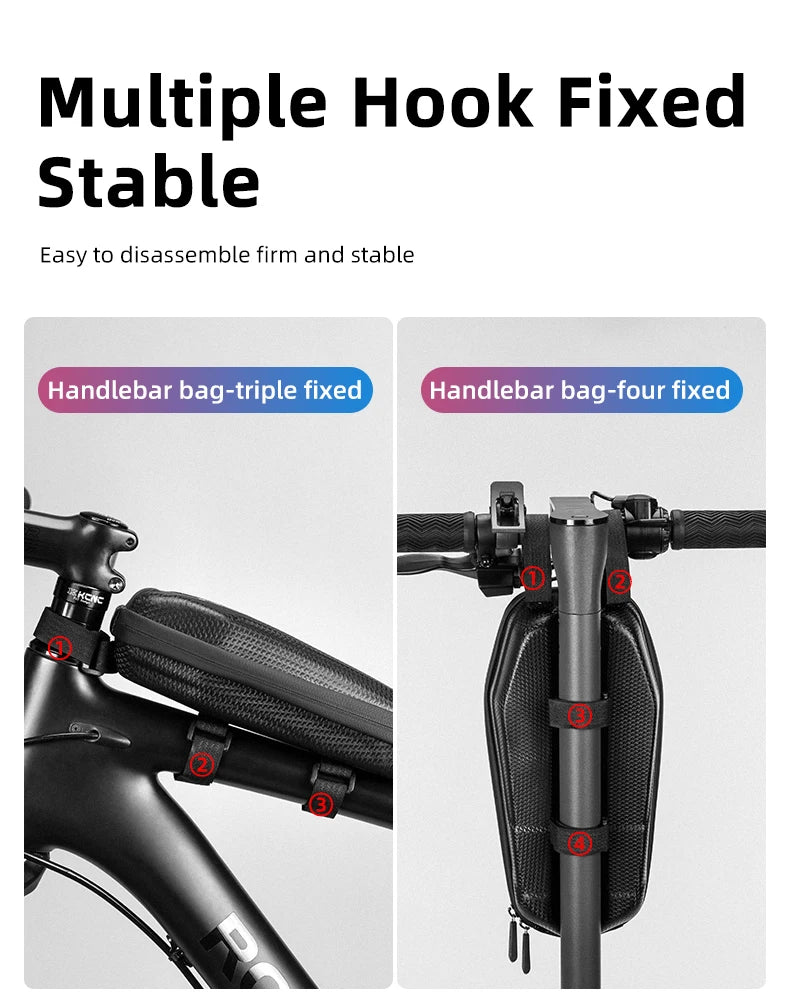 Waterproof Front Frame Bike Bag for MTB and Road Bikes