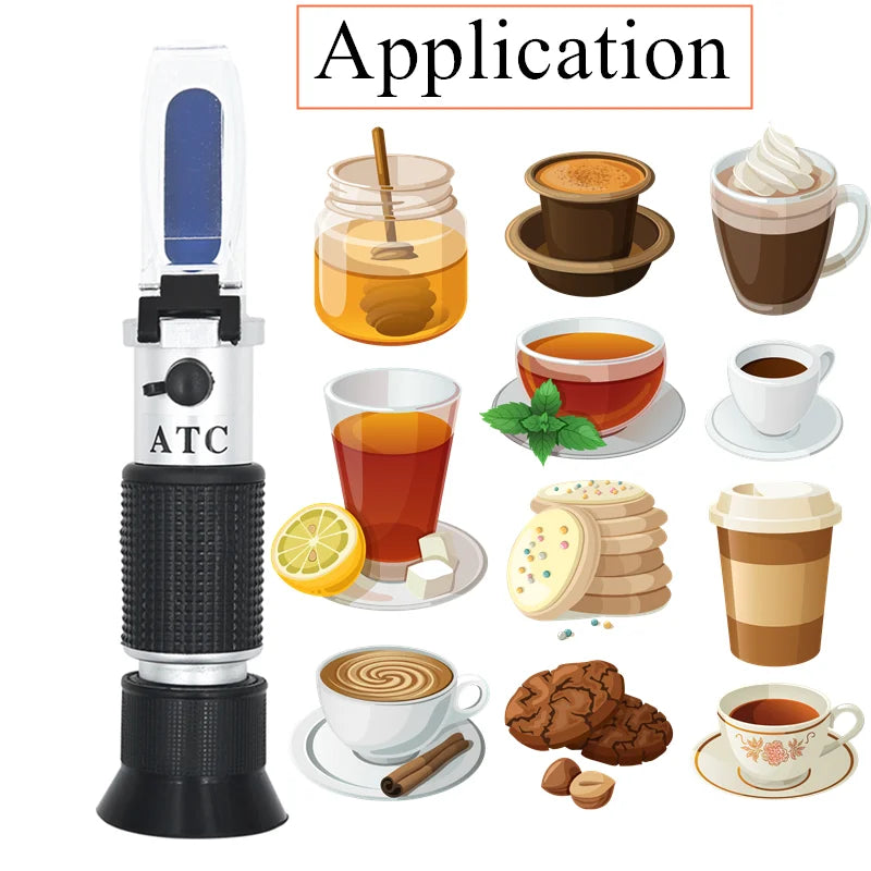 0-90% Brix Refractometer with ATC