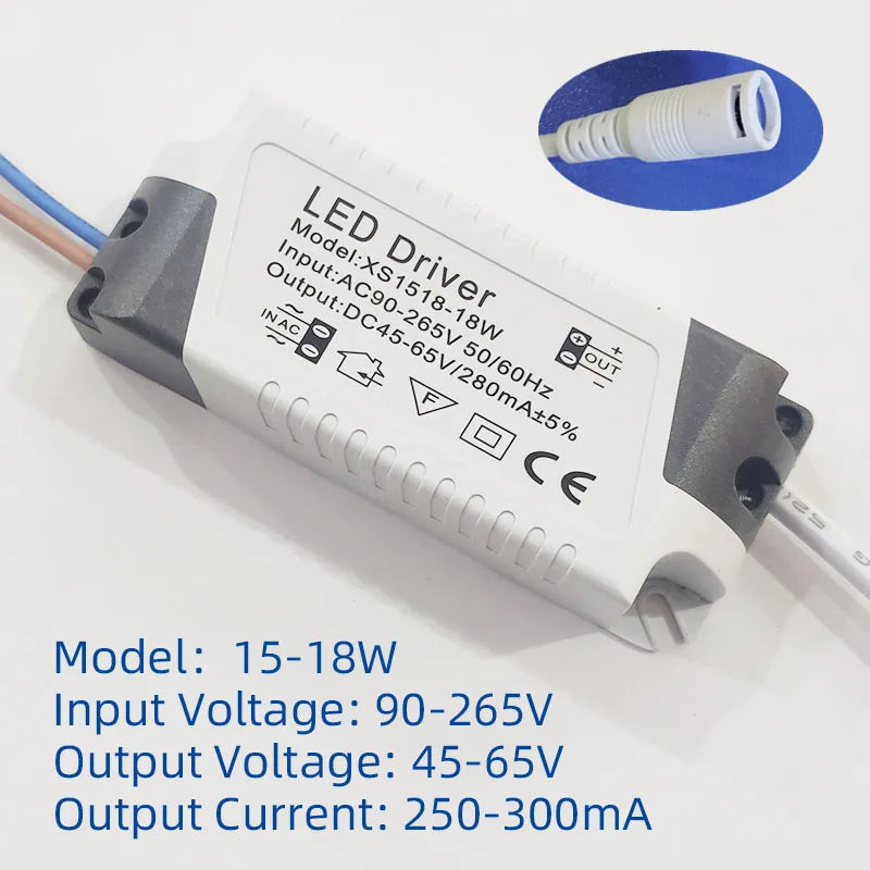 LED-driverstrømforsyning med udgangsmuligheder fra 1–50 W