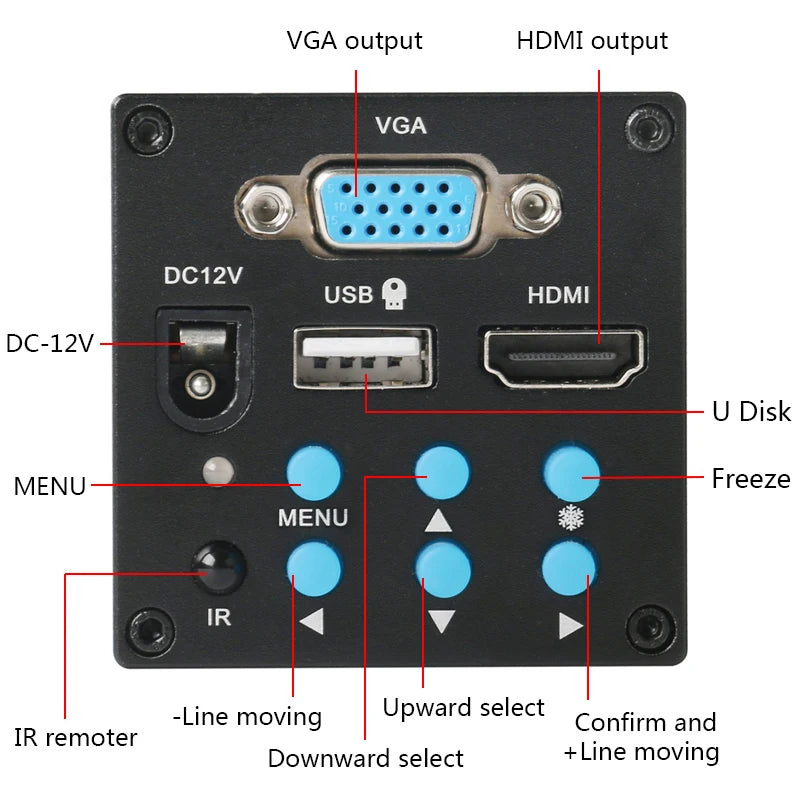 HDMI/VGA Microscope Camera - Lens and Kit Options