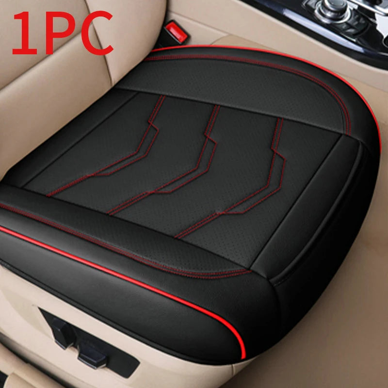SEAMETAL Wrapped Car Seat Cover Anti Scratch Wear-Resistant Vehicle Seat Protector Cushion PU Leather Breathable Auto Chair Pad