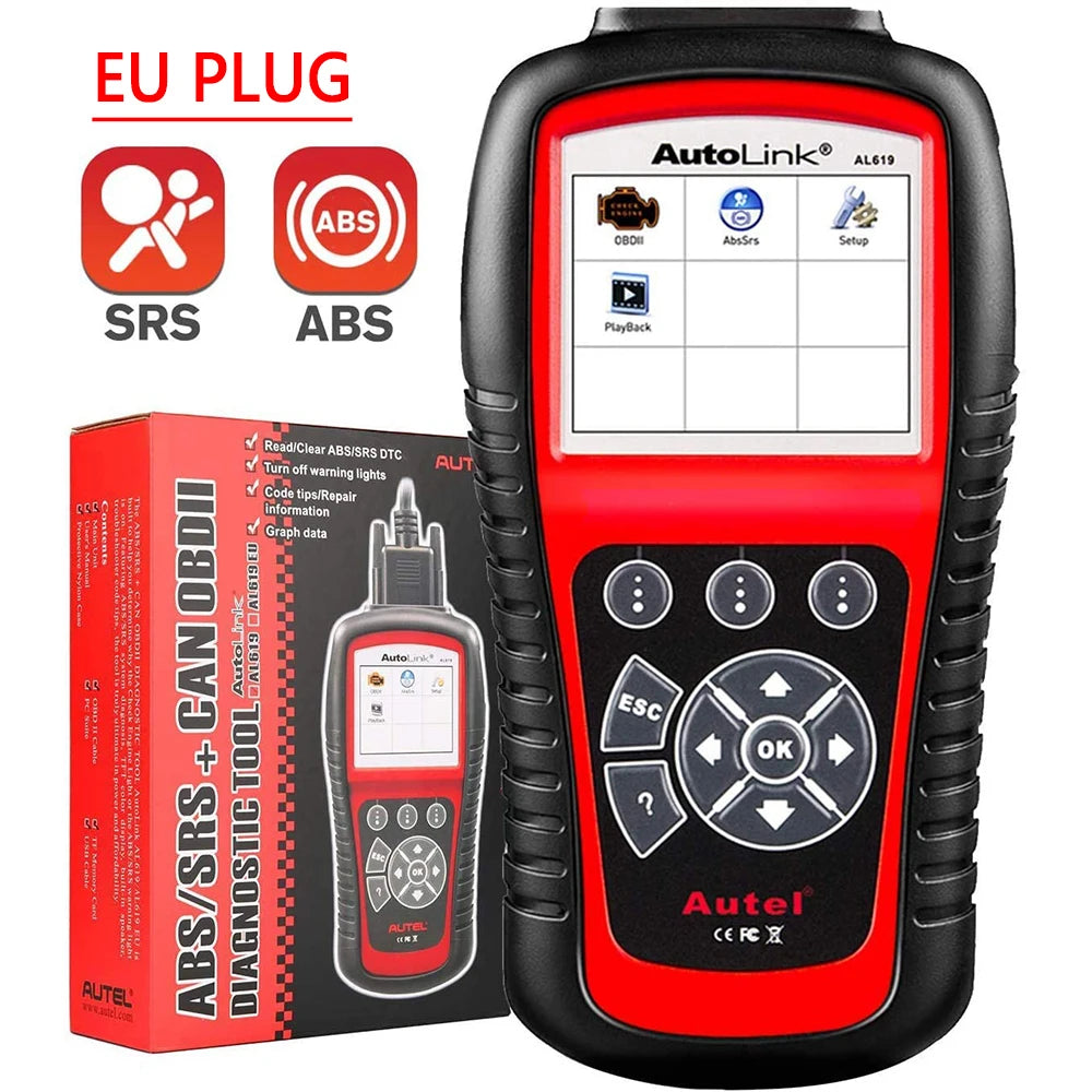 Autel AL619 OBD2 Scanner ABS SRS Auto-Diagnosegerät Fehlercode-Leser