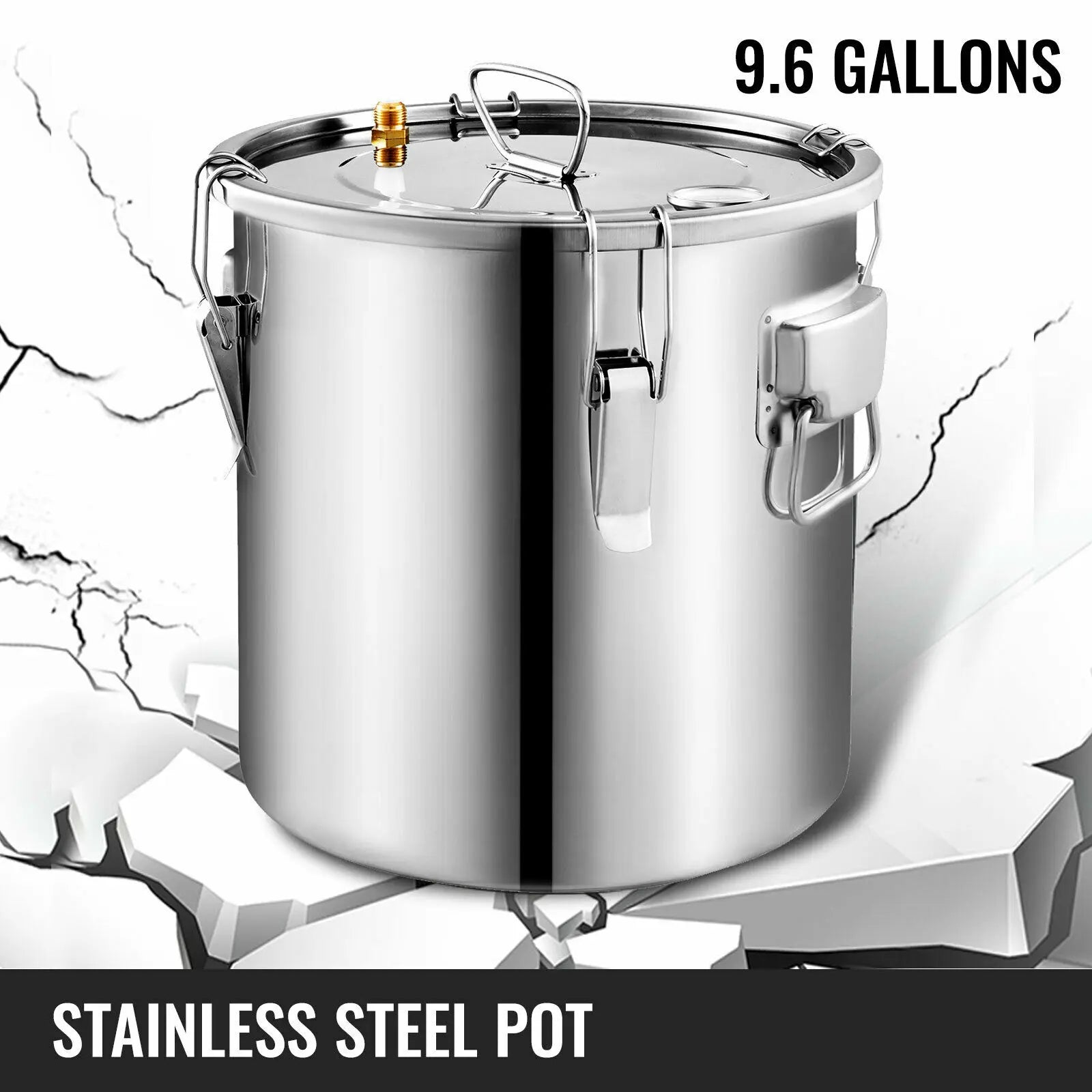 Home Alcohol Distiller Kit 3-8 Gal Stainless Steel Copper Still