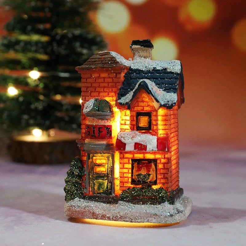 Christmas House Light Decorations For Home Ornaments Kids Xmas Gift New Year 2025 Navidad Decor Bedroom Night Light With Battery 