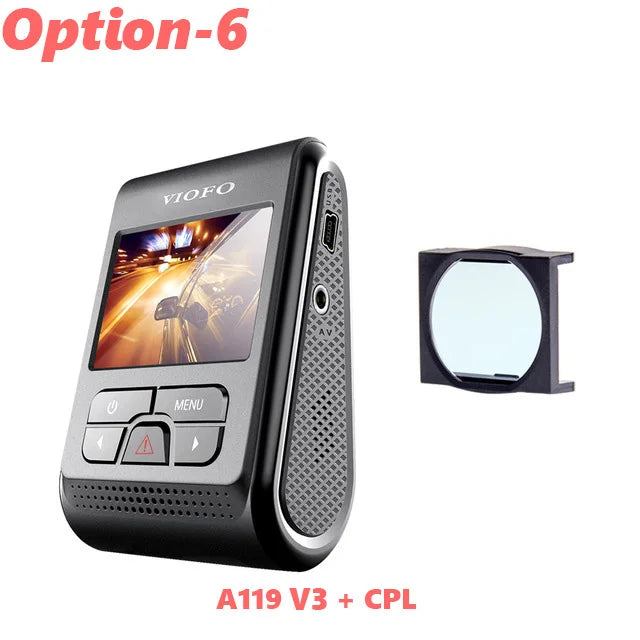 VIOFO A119 V3 2K Quad HD Dash Cam with Night Vision & Parking Mode