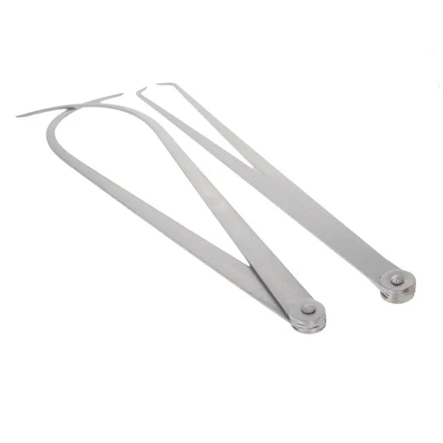 Inside and Outside Steel Pottery Calipers, Two-Piece Set
