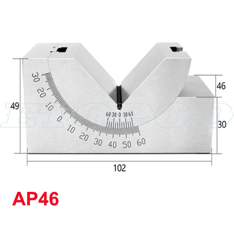 Adjustable Angle V-Block - AP25/AP30/AP46