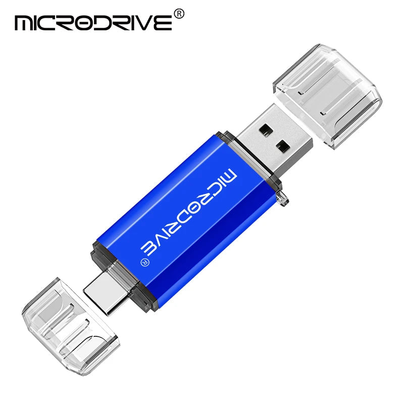 Type C USB Flash Drive OTG 2 IN 1 USB 2.0 Micro USB Pen Drive 128GB 64GB 32GB 16GB 8GB 4GB Pendrive Flash Drive 