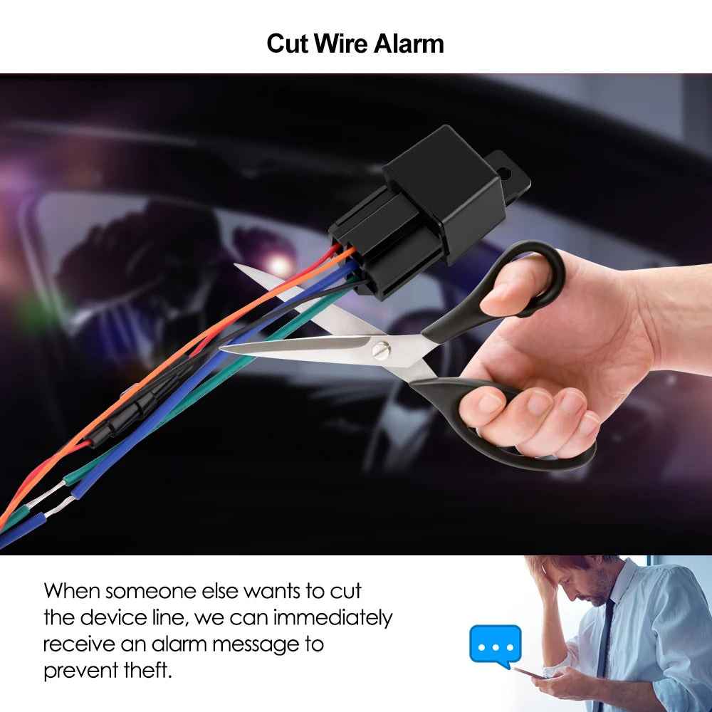 MiCODUS Relay GPS Tracker Car MV730 9-90V Cut Fuel ACC Detect 2G 4G Mini Motorcycle GPS Realtime Track Vibrate Alert FREE APP 