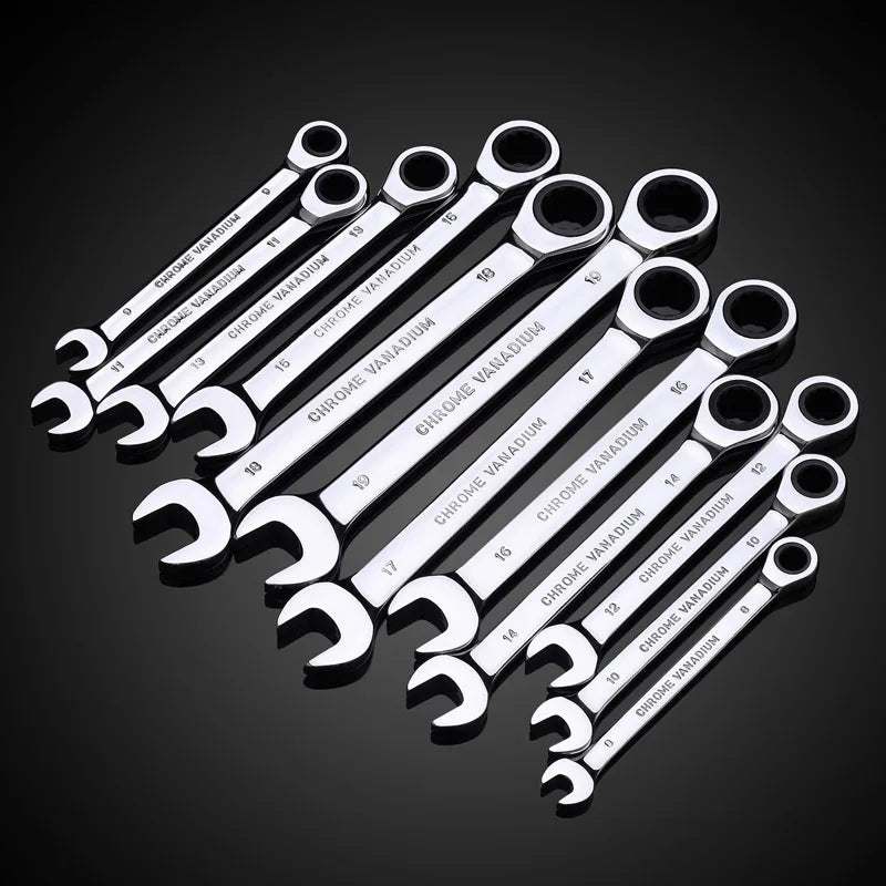 Ratcheting Combination Wrench Sets
