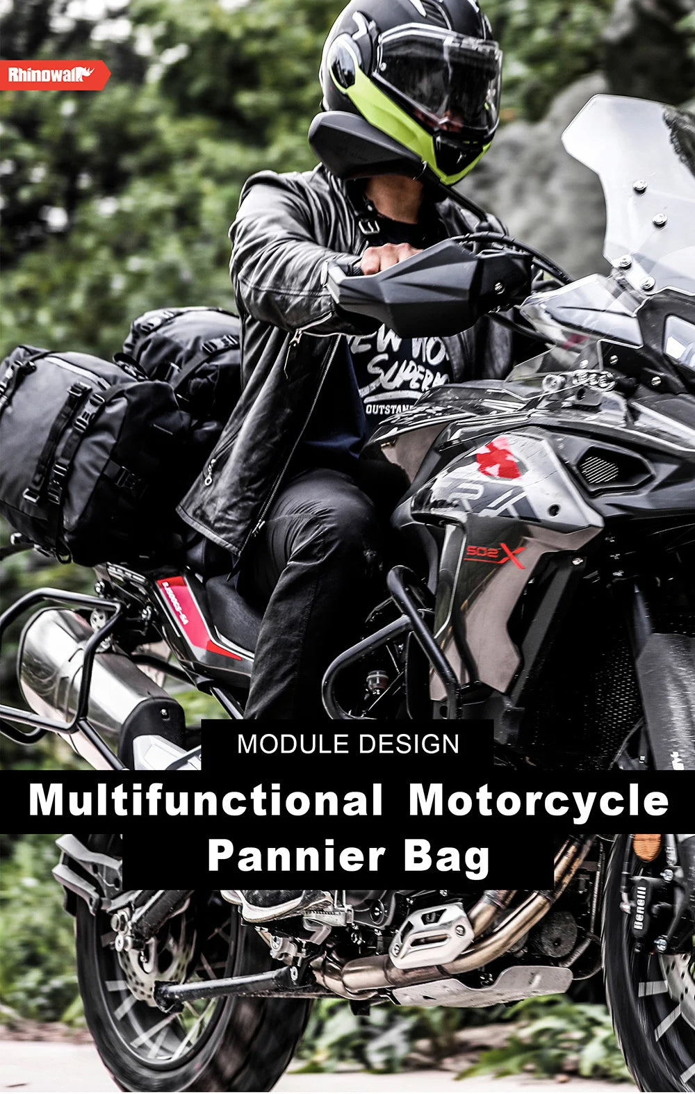 Motorcycle Rear Seat Bag Waterproof Luggage Pack