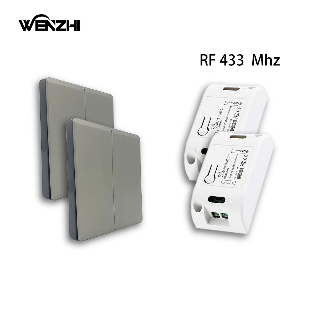 433MHz Wireless Relay and Wall Switch - Options