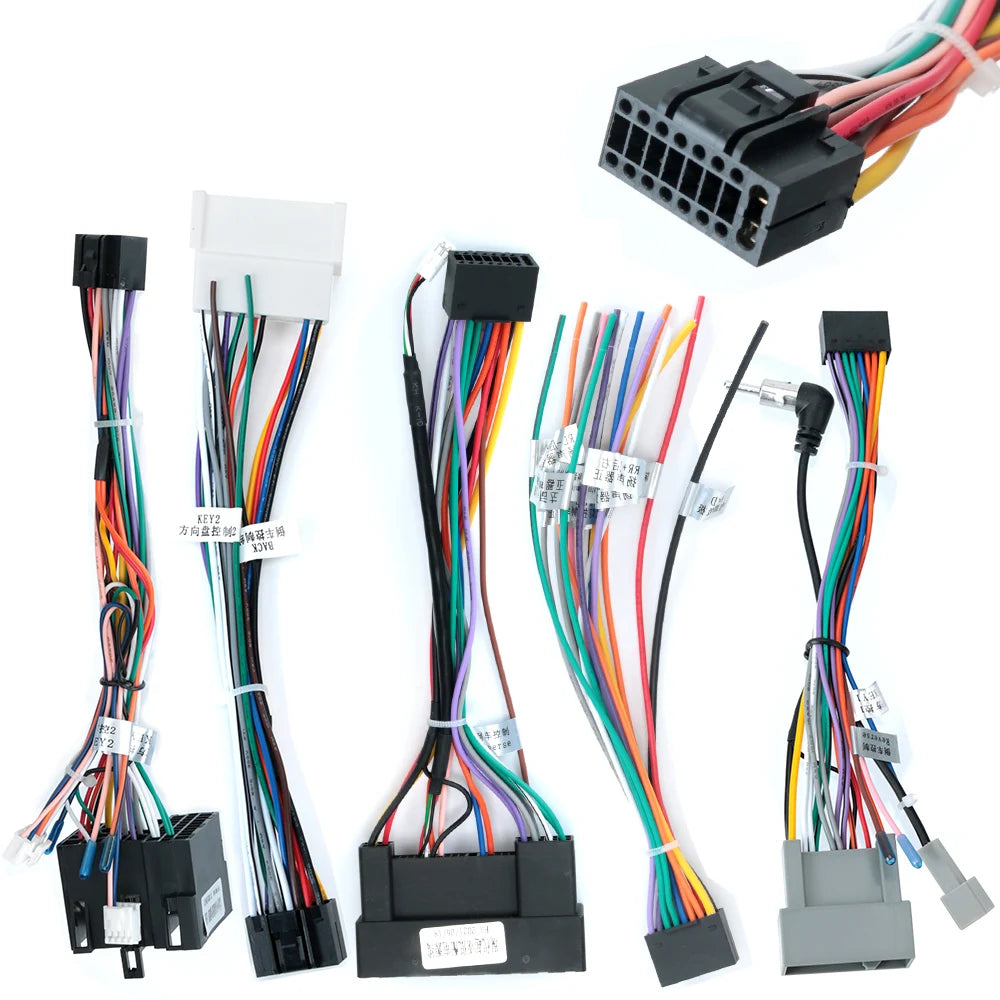 Câble ISO pour autoradio Android, accessoires pour écran 2DIN, stéréo Suzuki Kia VW Hyundai Honda Toyota Nissan Mitsubish, Ford Outlander