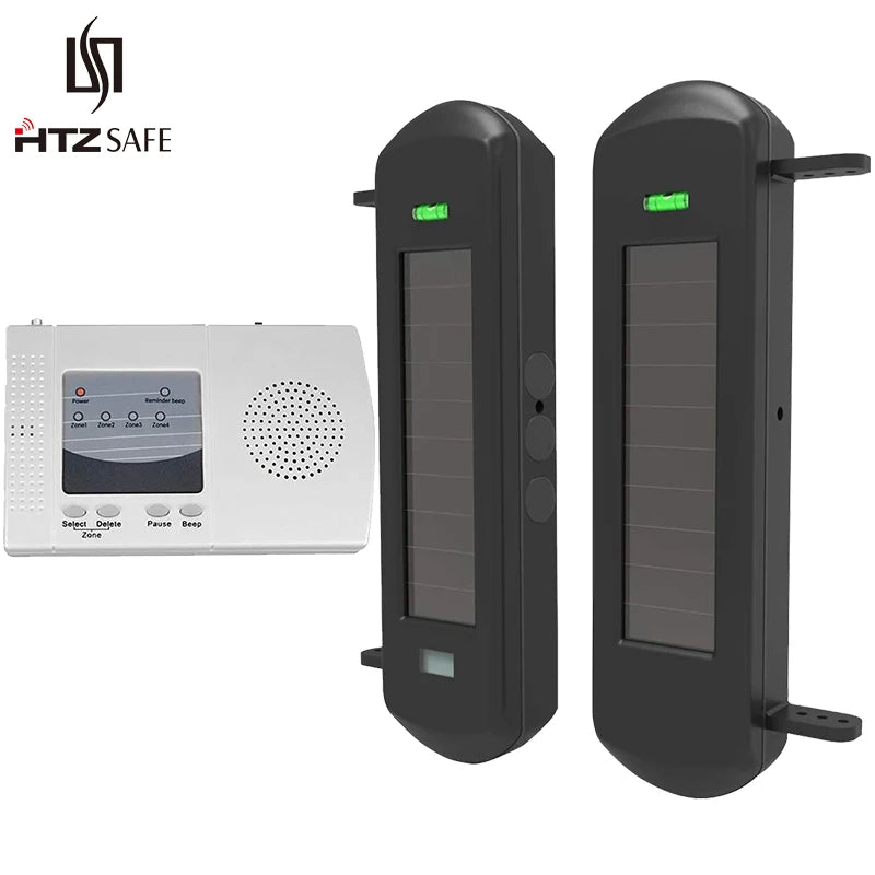 Solar Wireless Beam Sensor Driveway Alarm System