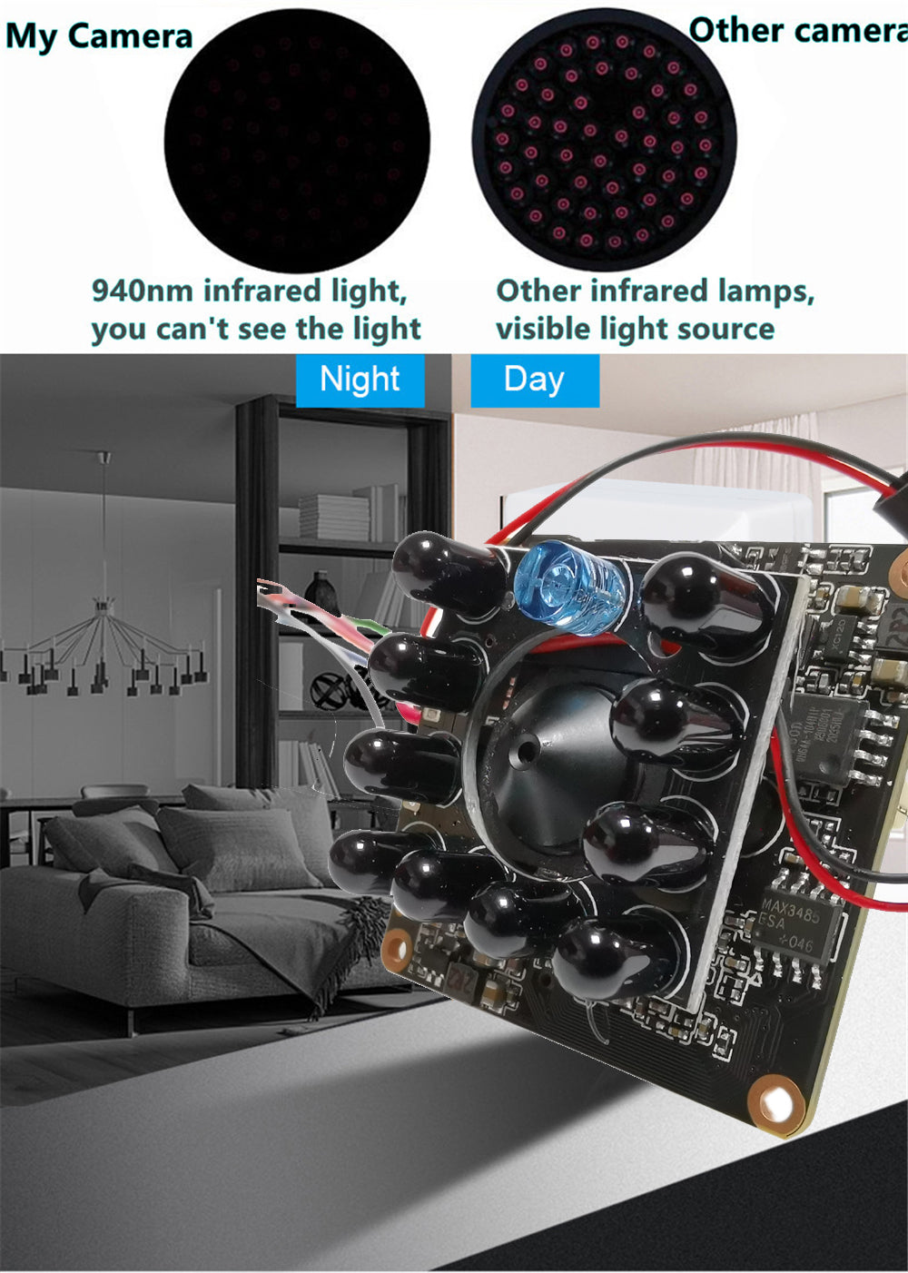 5MP Wireless IP Camera Module with Pin Hole Lens