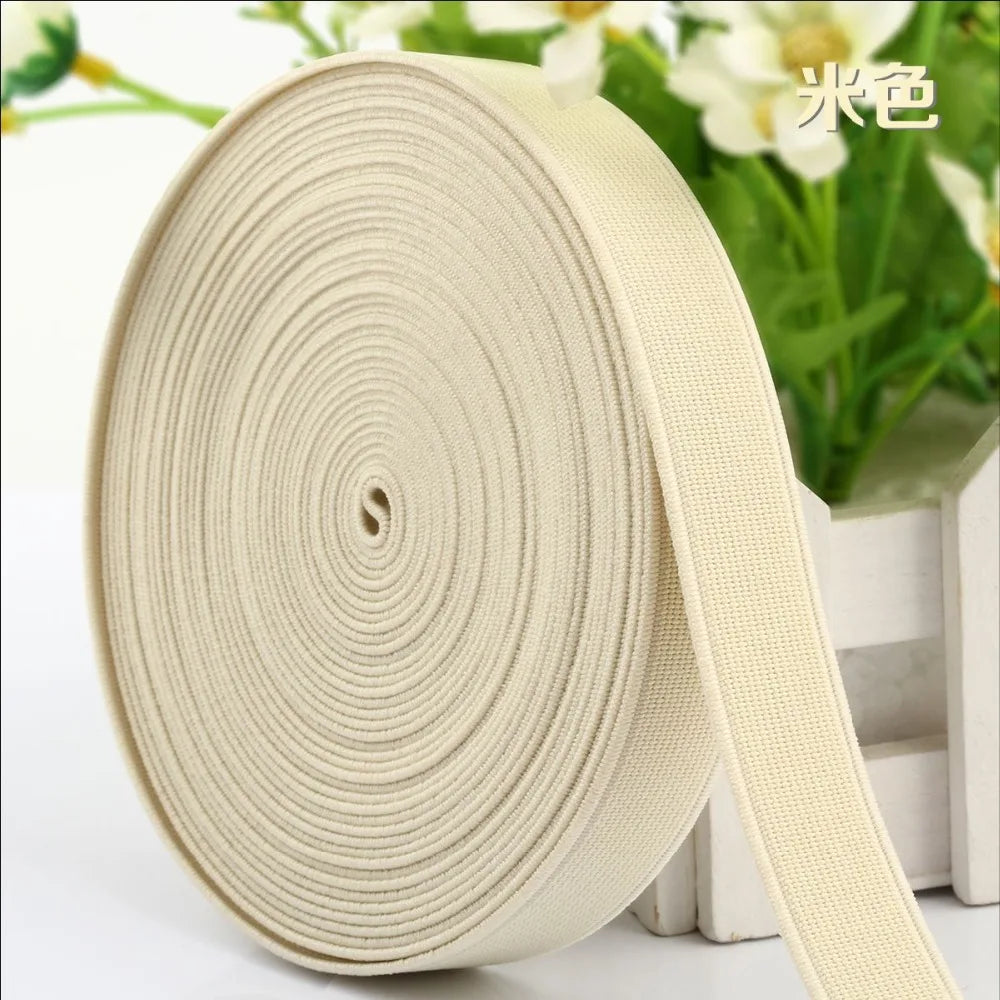 15/20/25mm Elastisches Band Hoch-elastisches Gummiband Elastische Schnur DIY Spitzenkanten Näherei Taille Gürtel Bekleidungszubehör