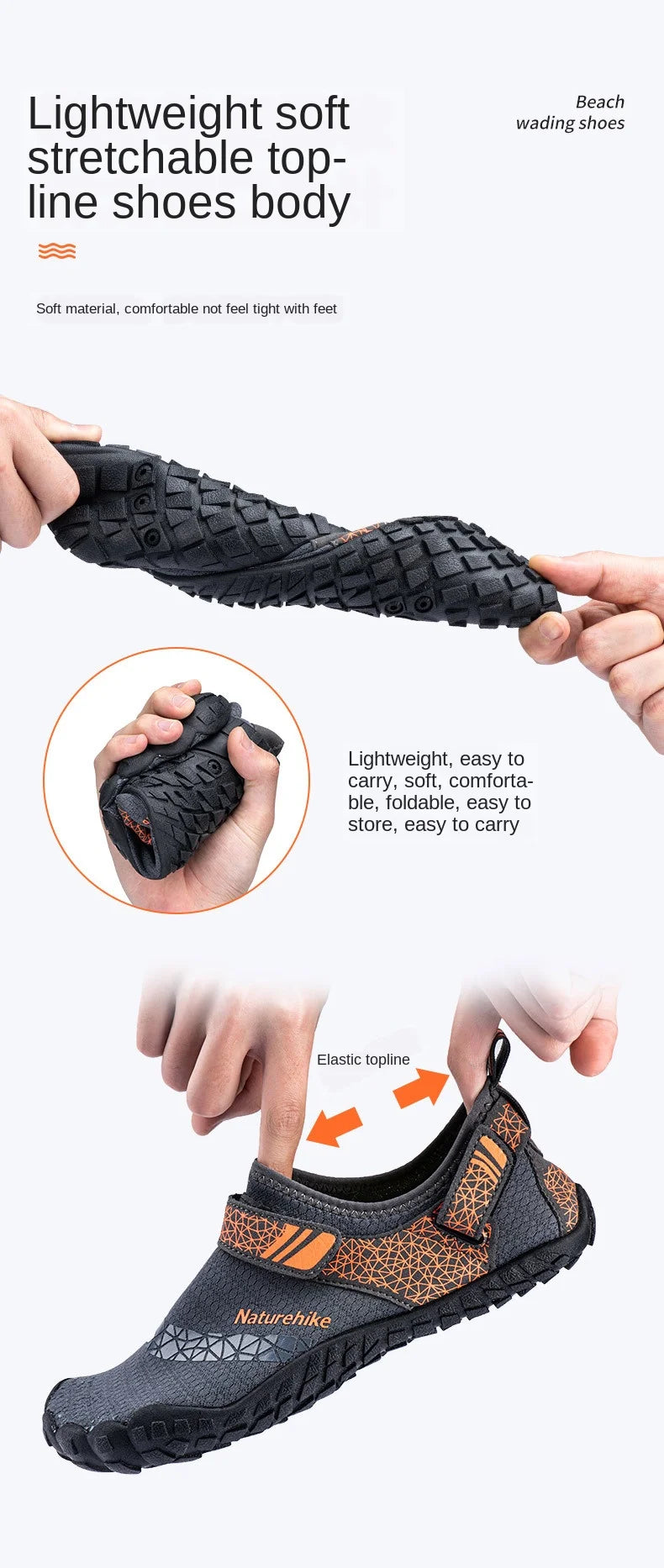 Quick-Dry Water Shoes with Non-Slip Sole for Beach & River