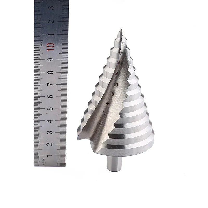 HSS Spiral Step Drill Bit, 4-32 mm or 6-60 mm