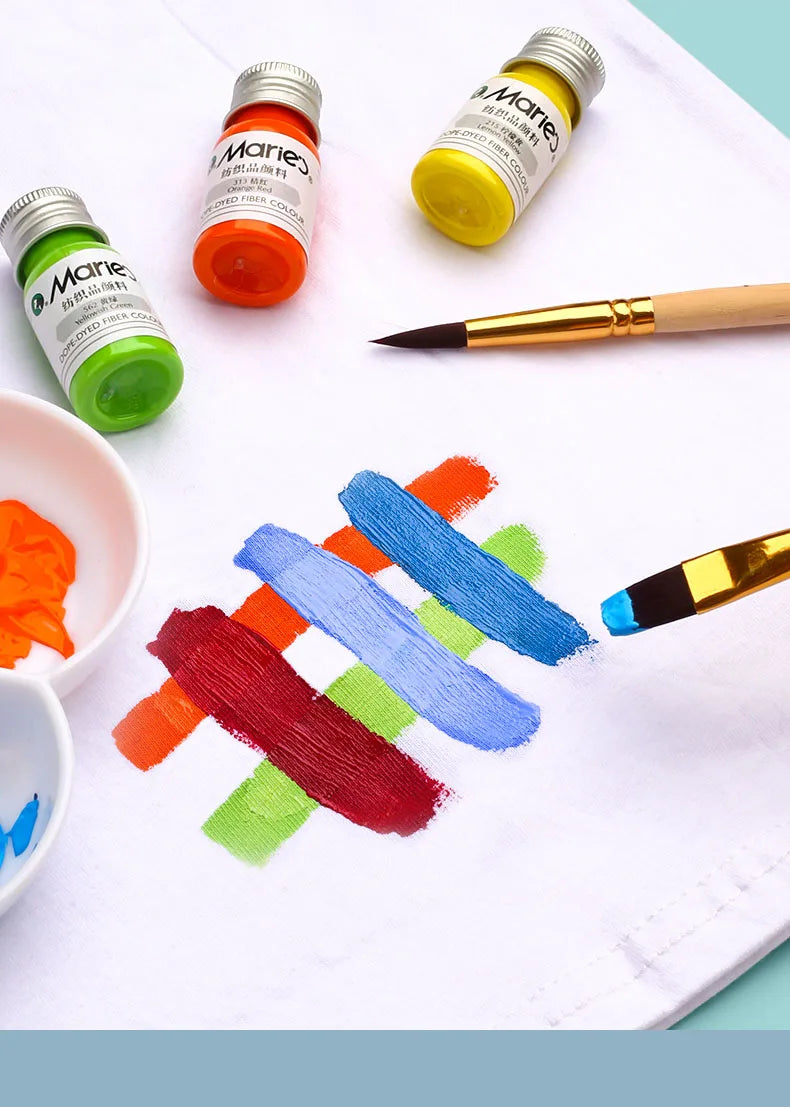 Zestaw trwałych farb do tkanin Marie's