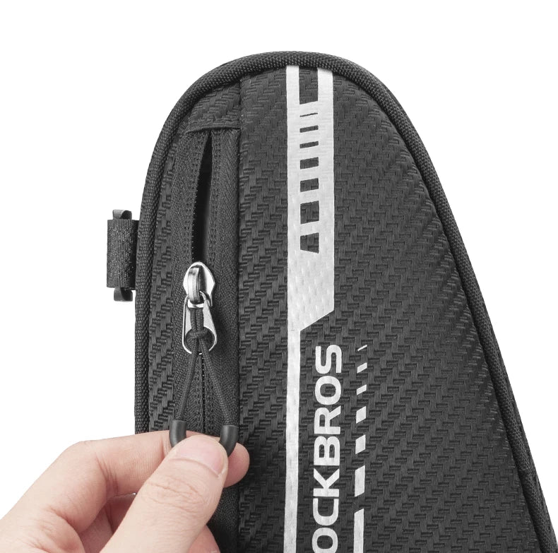 ROCKBROS 1.2L Bike Frame Triangle Bag Rainproof Reflective
