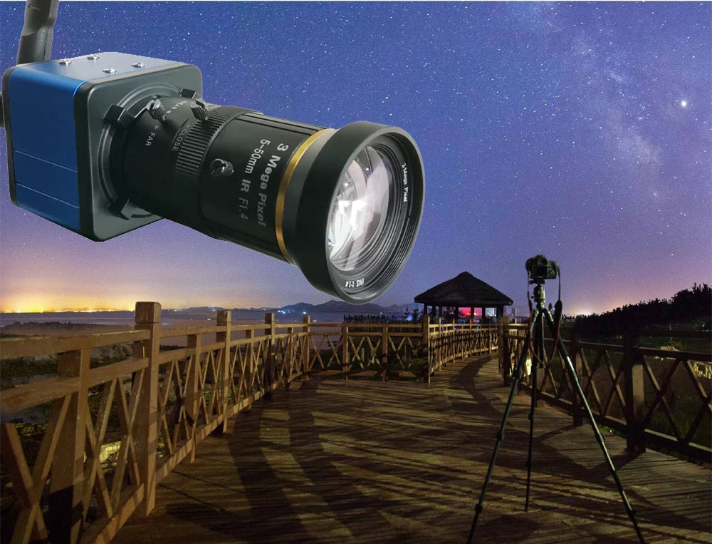3G 4G beveiligingscamera met SIM-kaart audio 5MP 5-50mm lens