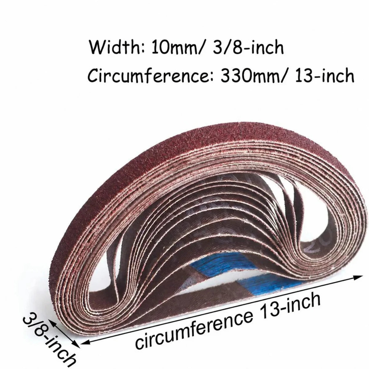 10 × 330 mm Druckluft-Bandschleifer und Schleifmitteloptionen