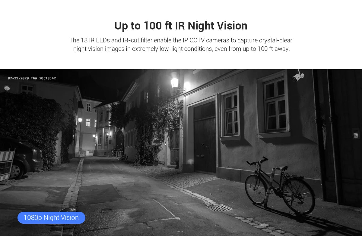 FHD 3MP IP Weatherproof Bullet Security Camera System