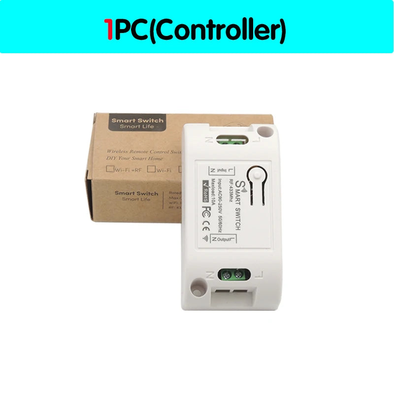 Wireless Wall Switch and Receiver - Gang Options