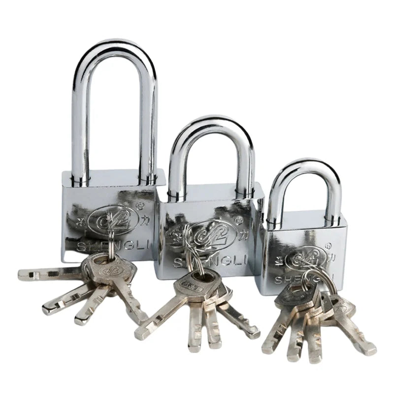 Lucchetto con chiave in acciaio inox e quattro chiavi